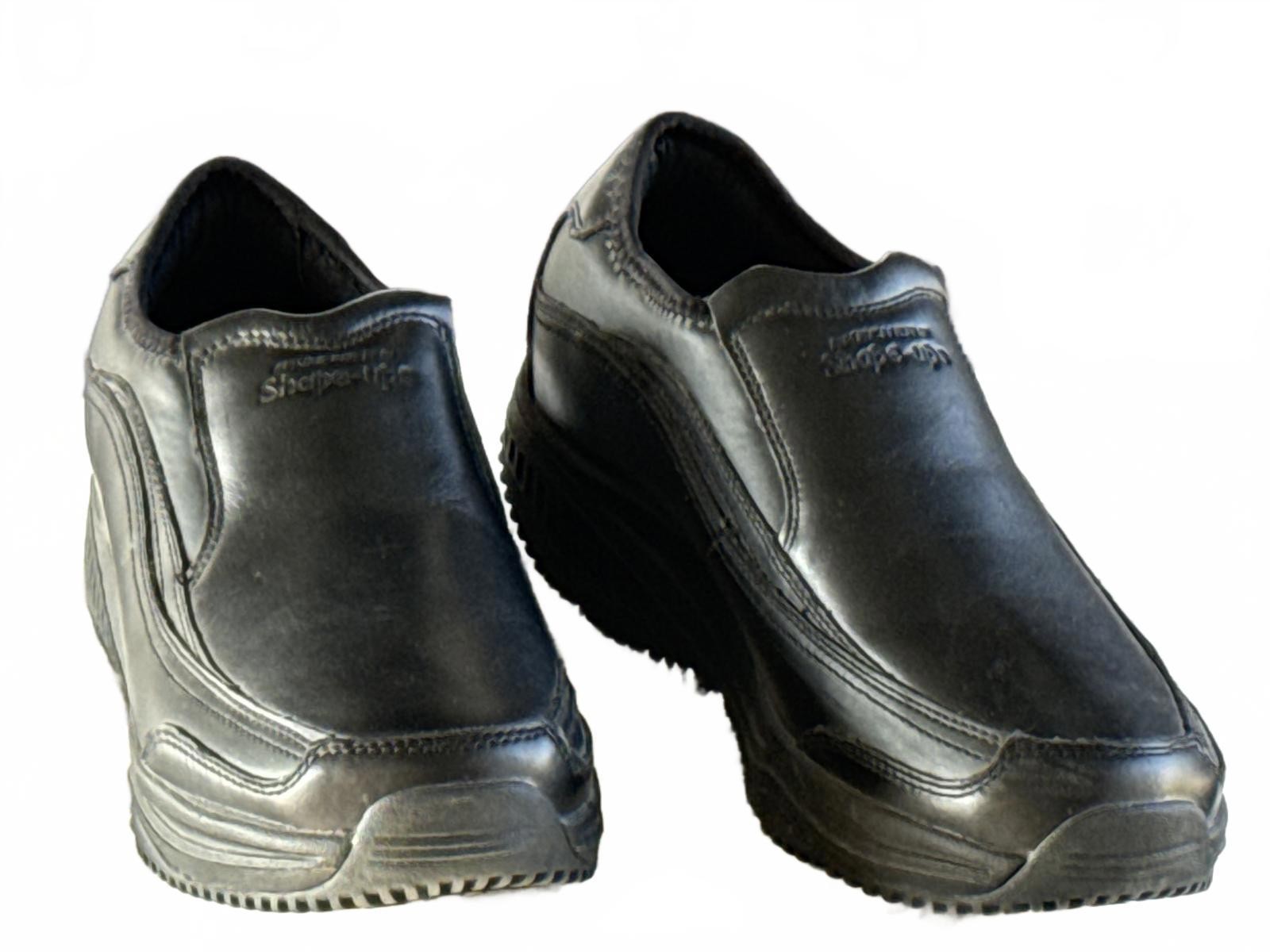 Skechers Work Shape-Ups Slip Resistant Black Shoes Size 8