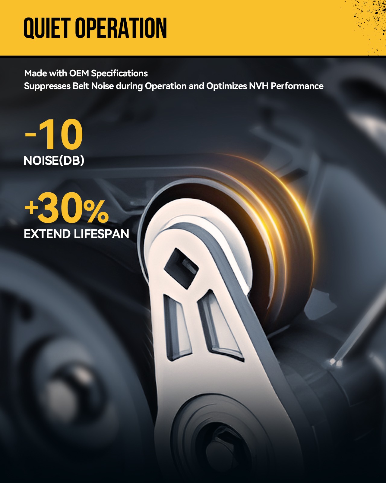 Belt Tensioner with Pulley For 1999-2008 Chevy Silverado 1500 4.8TL 5.3L 38158