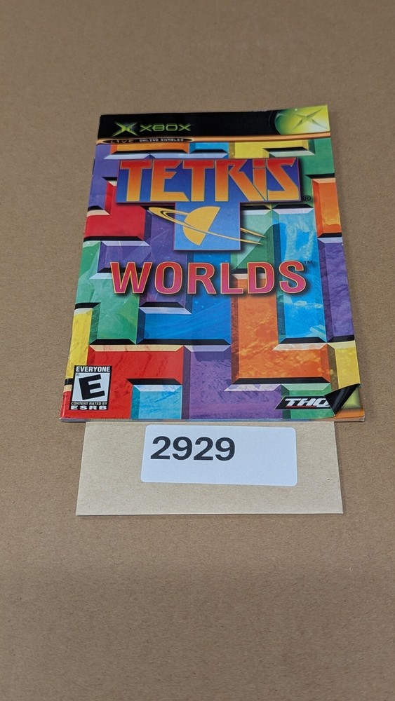 Tetris Worlds - Xbox - Manual Only **NO GAME!
