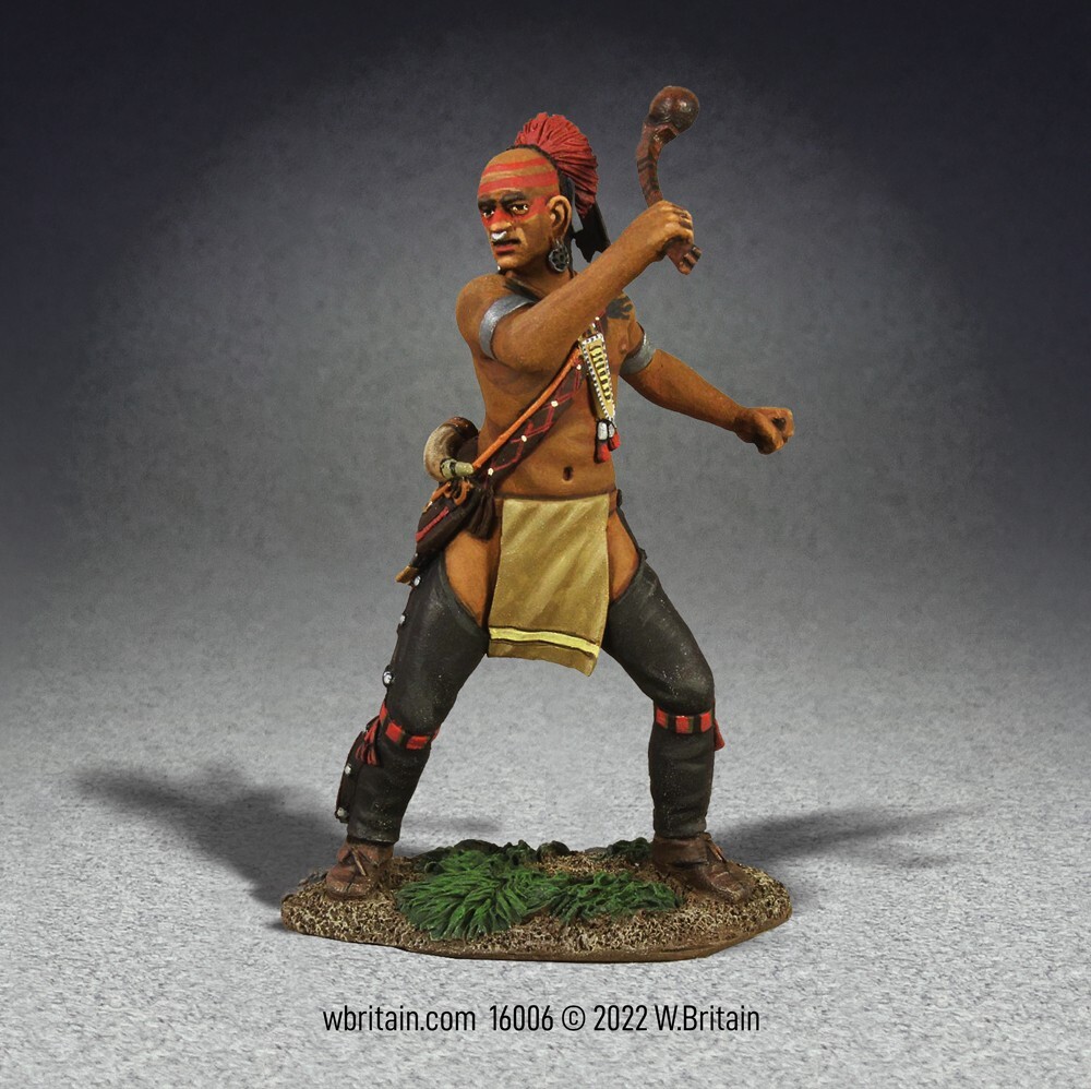 W Britain - Native Warrior Attacking with War Club #16006