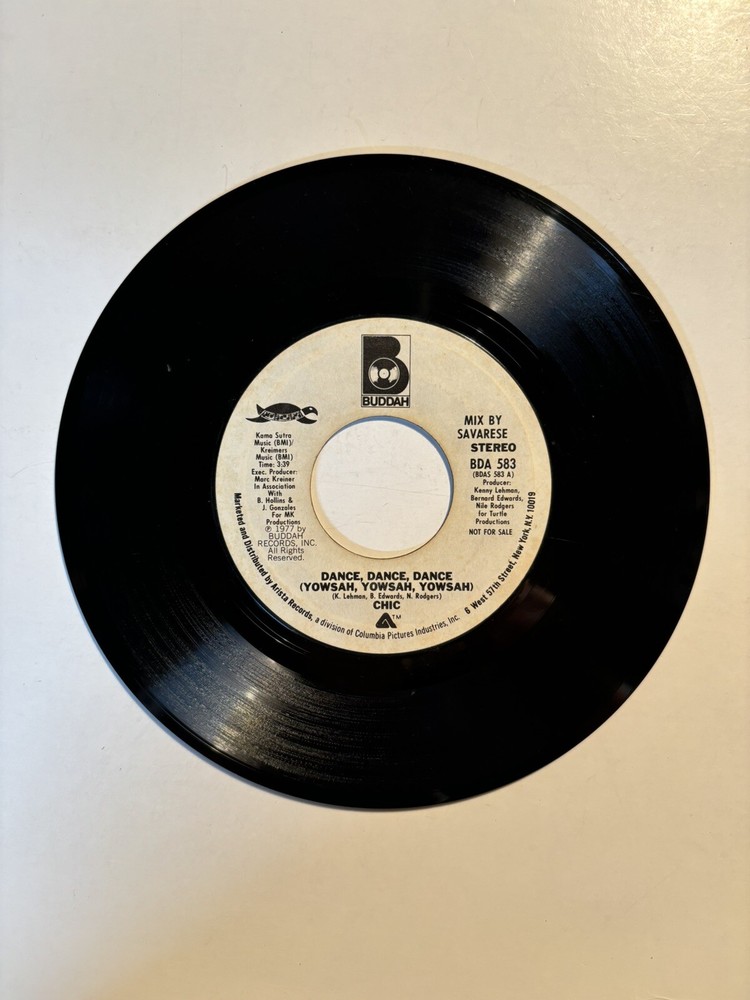 Chic “Dance, Dance, Dance” Buddah 7” 45 PROMO VG+
