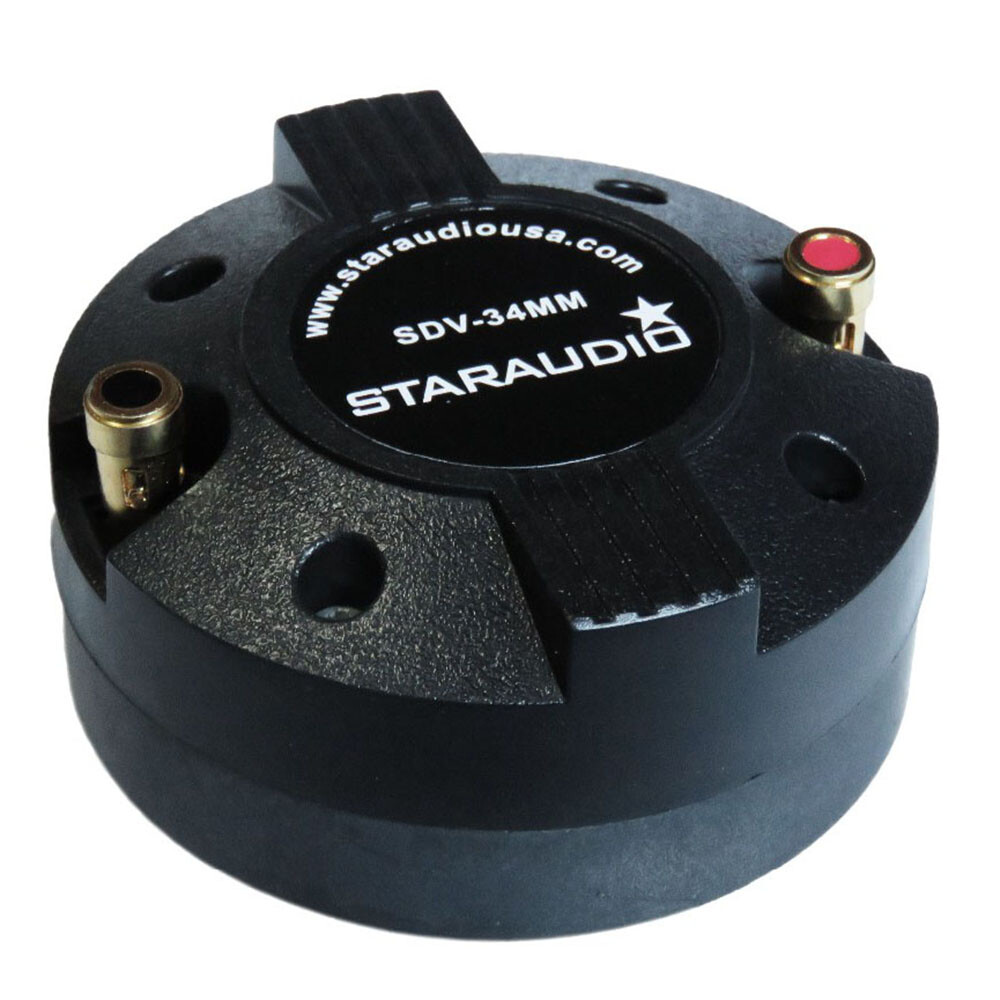 1.35" 2000W 34MM PA Speaker Driver Horn Tweeter Compression Titanium Screw-On