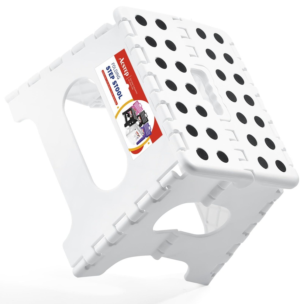 Folding Step Stool Foldable Stool 7.5 Inch Height Kids Step Stool 300 lb Capa...