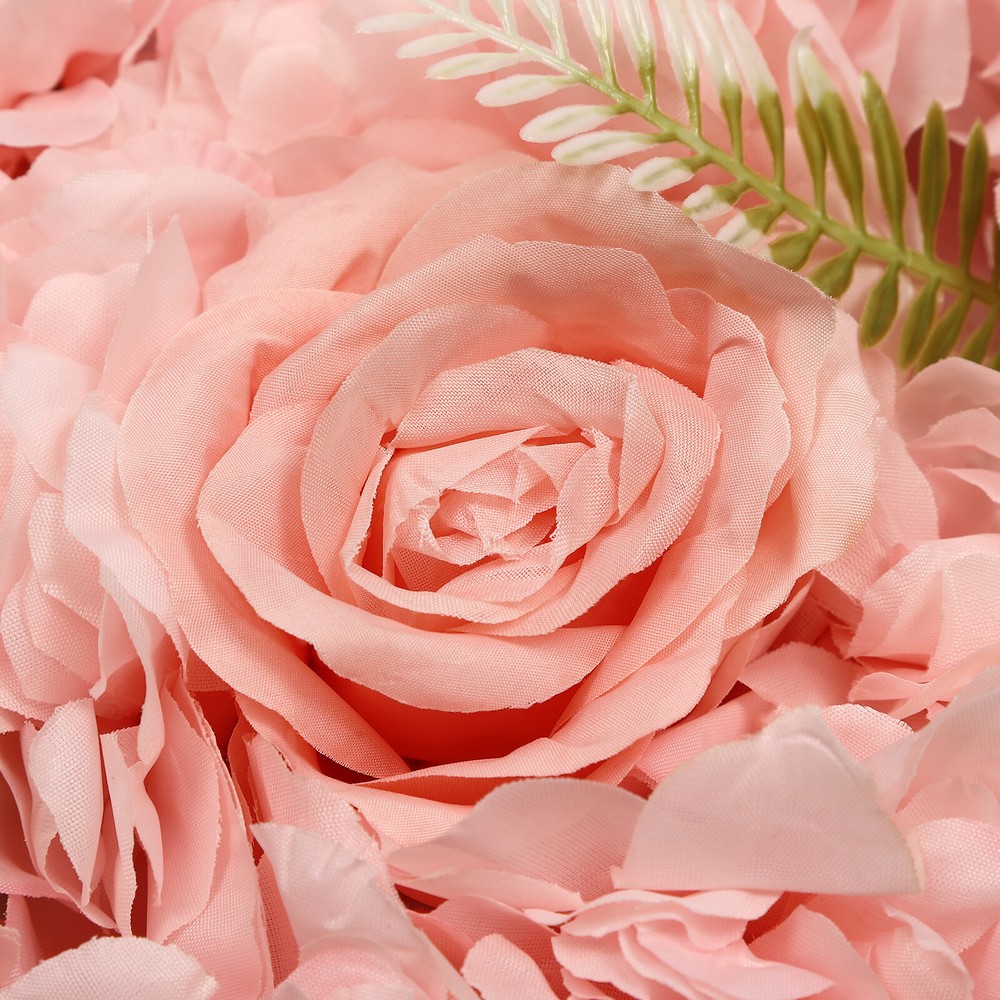 12pcs Artificial Flower Wall Background Silk Rose Mat For Wedding Backdrop Wall