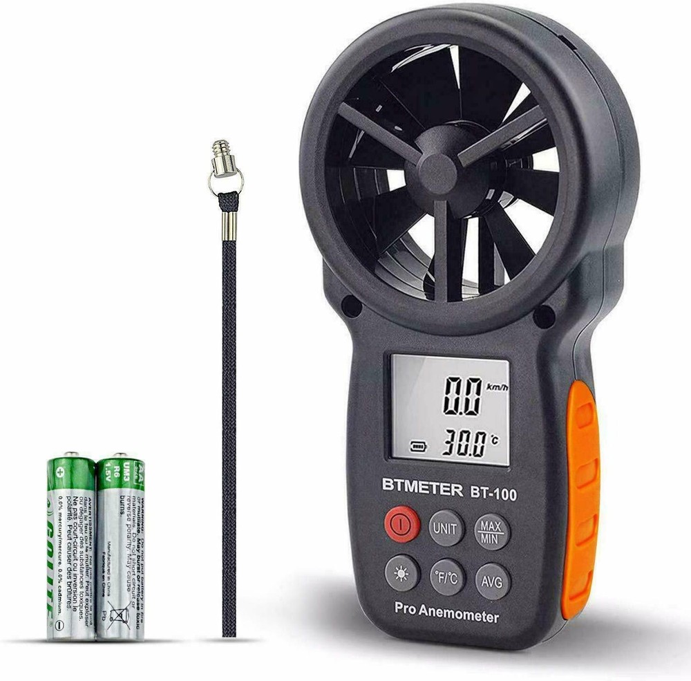 Handheld Wind Speed Meter Anemometer Altitude Humidity Temperature Barometer LCD
