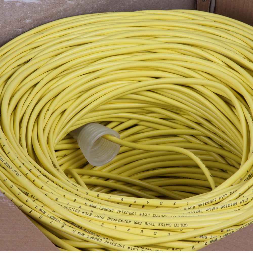 1000FT UTP Solid CAT5E CMR Cable Network Ethernet CAT5 Bulk Wire RJ45 Lan