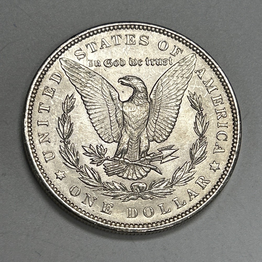 1890 $1 Morgan Silver Dollar BU Uncirculated