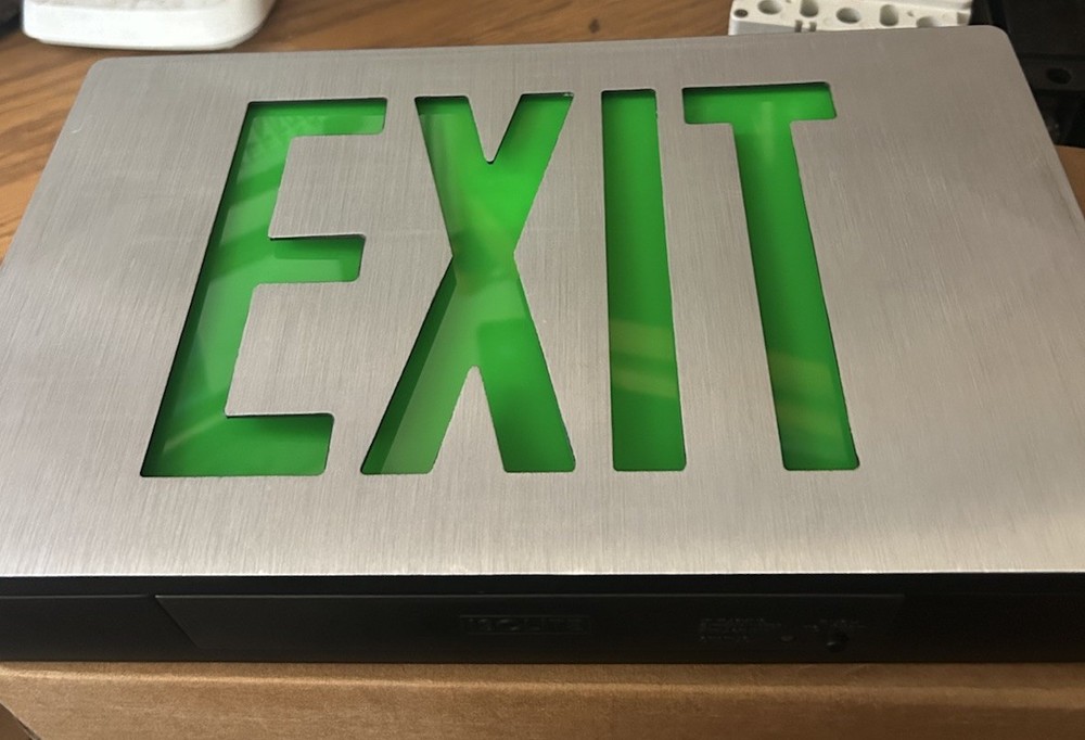 Isolite LED Exit Sign Type e LPDCEMG1BABKMTEBSD