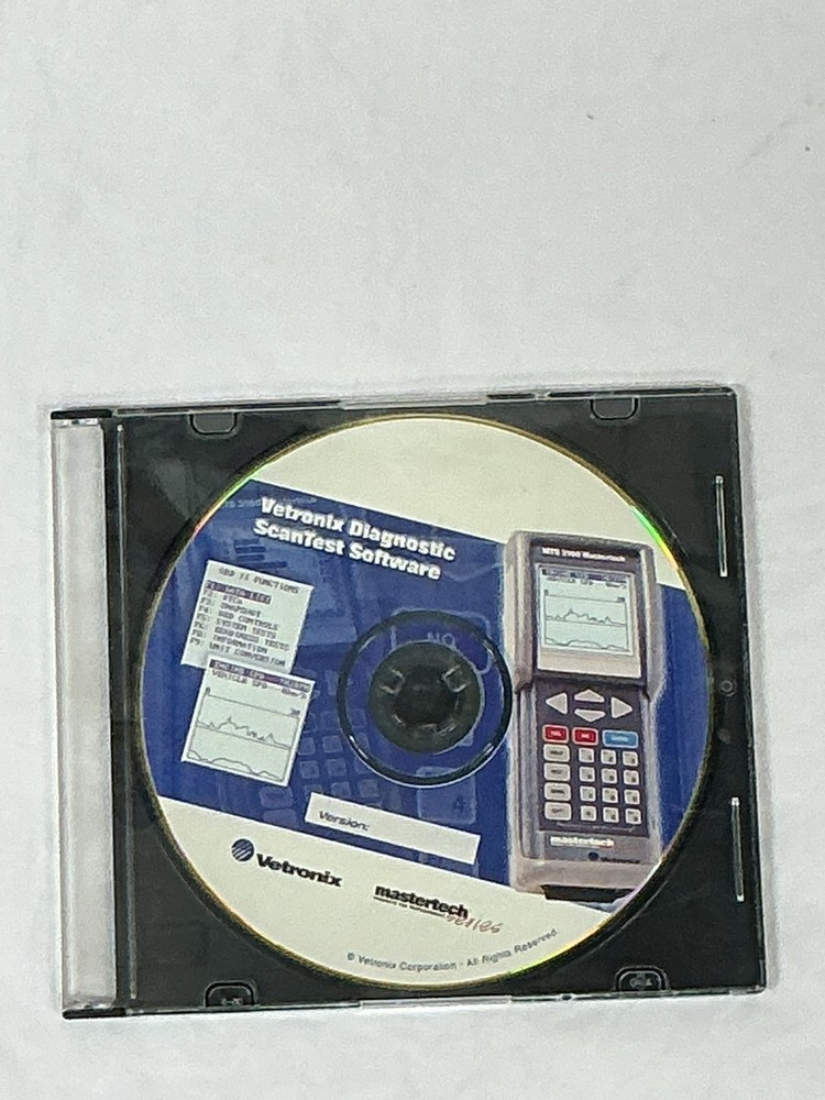 Vetronix Diagnostic Scantest Software Mastertech Series CD