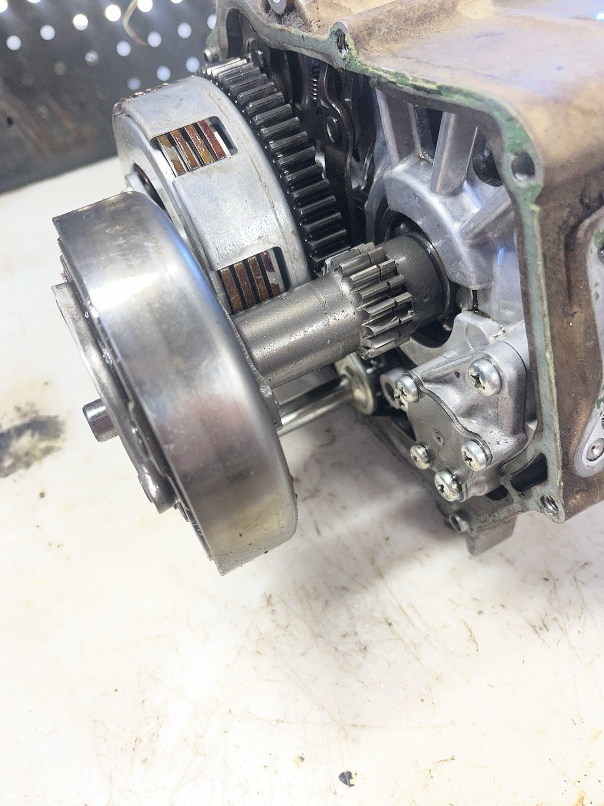 1993 Honda TRX 90 Bottom End Engine Crankcase Case Crankshaft Clutch Flywheel