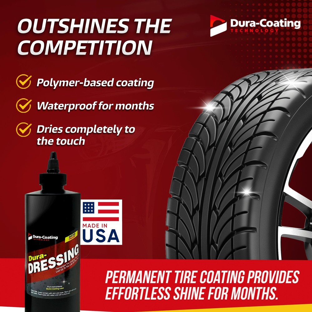 DURA-COATING TECHNOLOGY, Dressing Tire Re-Load 16 oz - RE-LOAD KIT