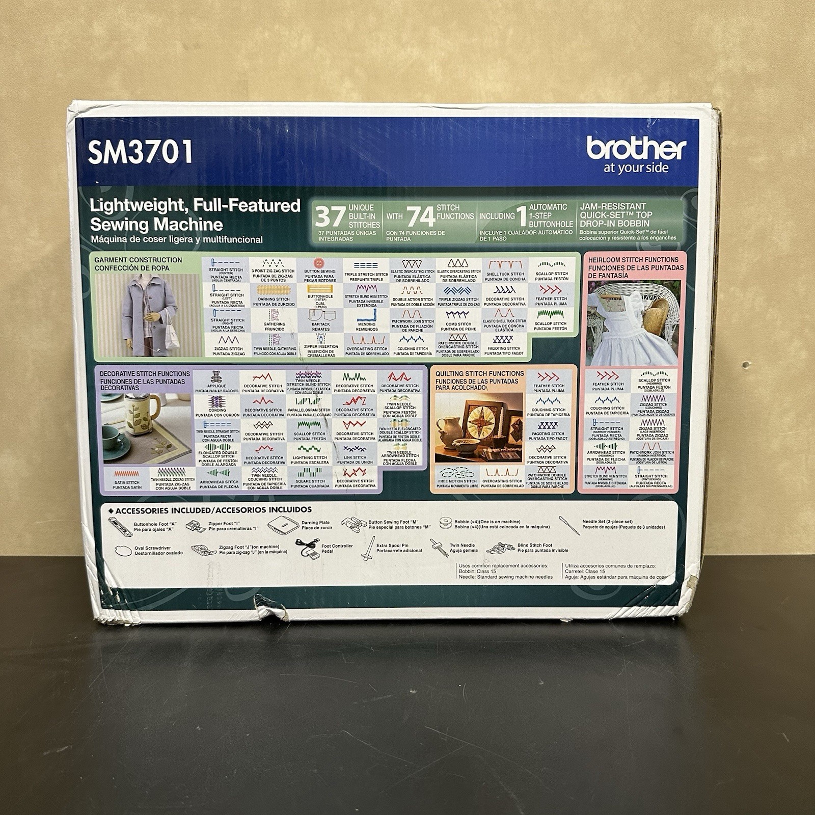 Brother SM3701 37 Stitch Sewing Machine Multicolor