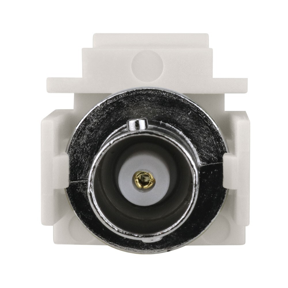 Construct Pro™ BNC-Female Keystone Jack-Pass Through (Light Almond)