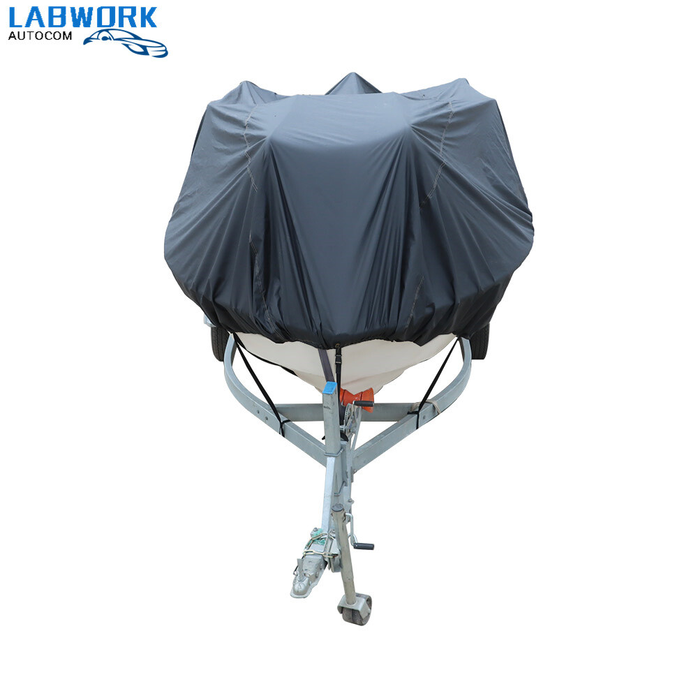 V-Hull Tri-Hull Runabout Waterproof Heavy Duty Boat Cover Trailerable Fishing