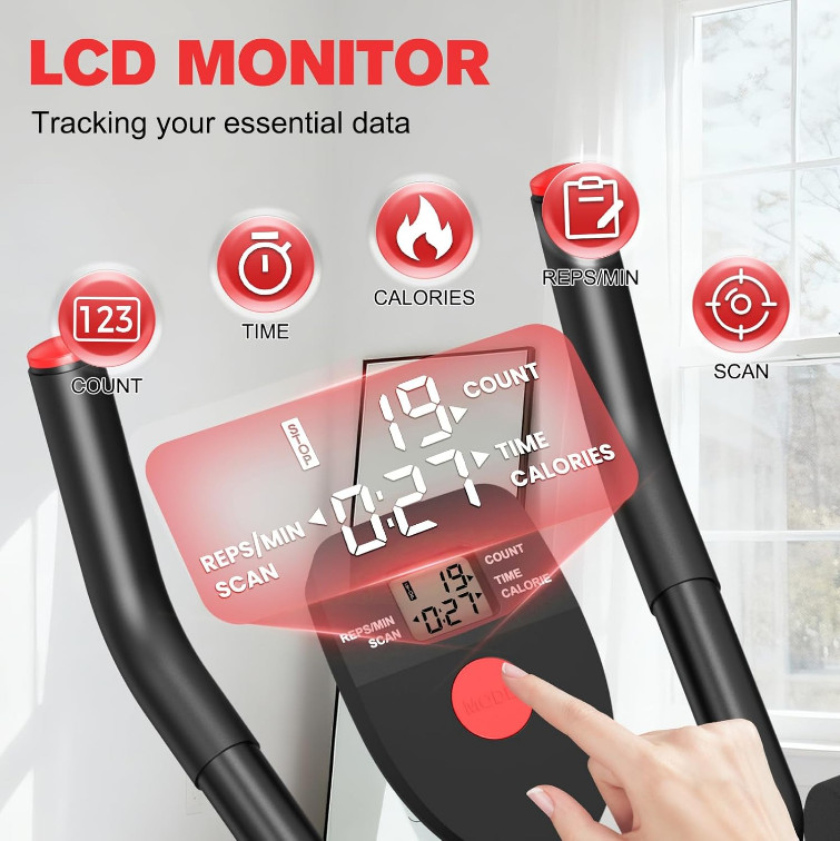 New Adjustable Ab Workout Machine, Foldable Trainer 440LBS