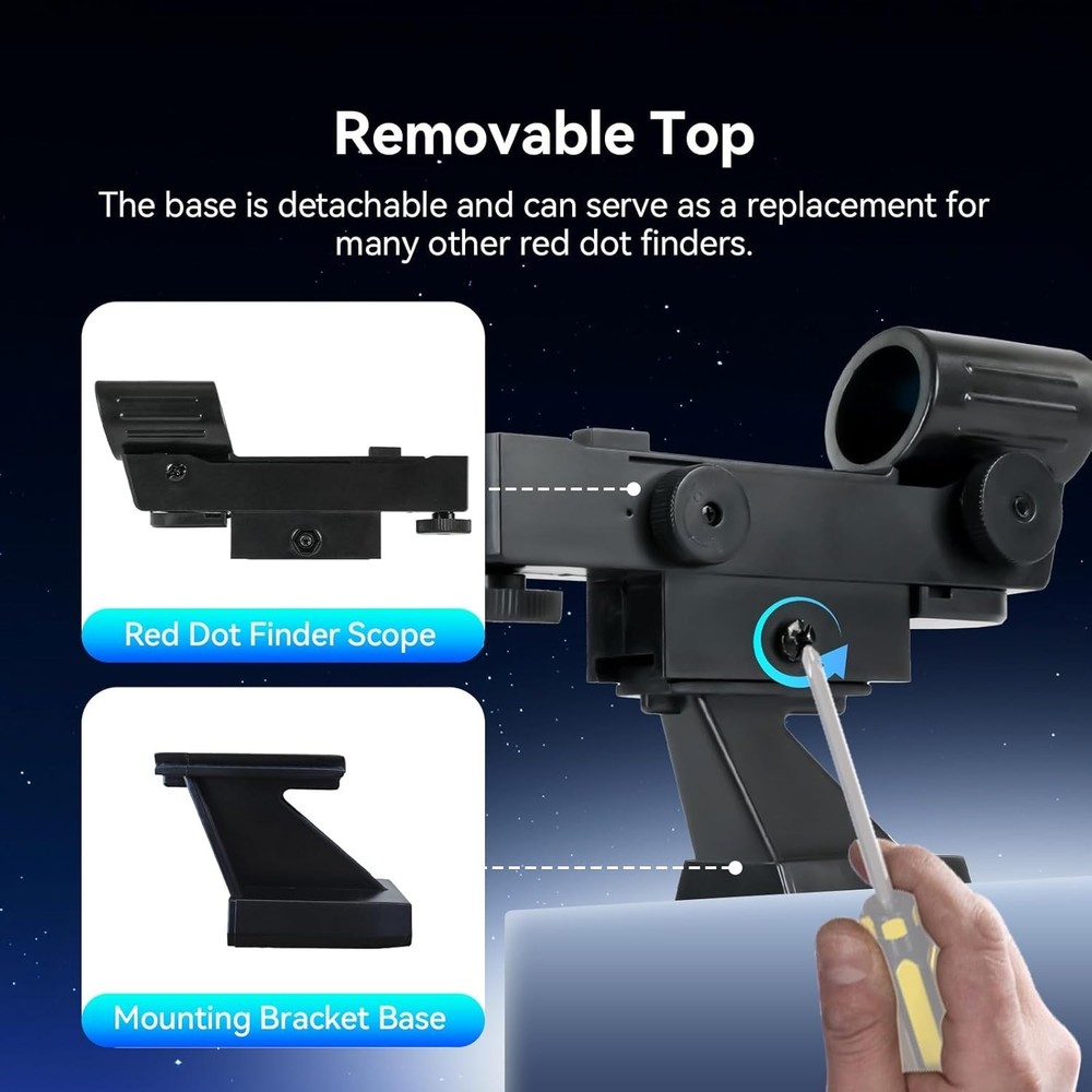 Red Dot Finderscope, Star Pointer Compatible for Celestron 80EQ 80DX 90DX SE ...