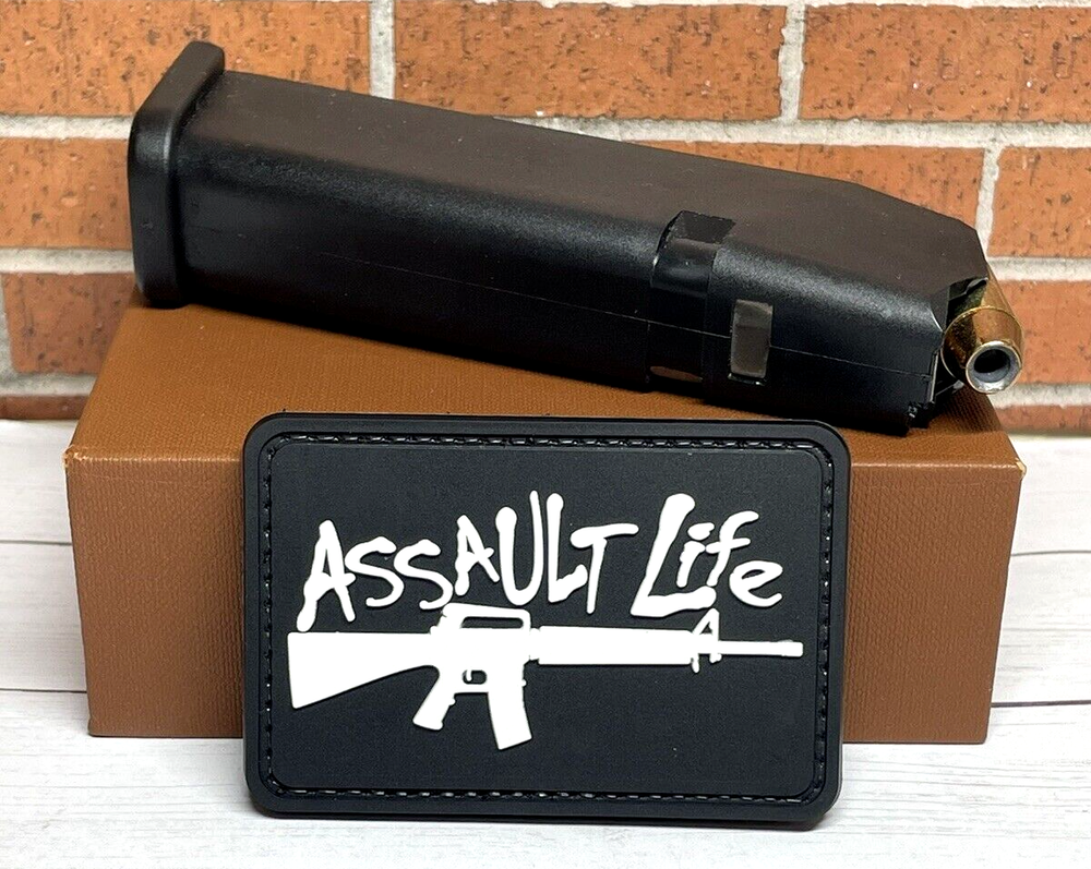 Assault Life PVC Patch - Tactical Morale Gun Patch - AR15 Assault Rifle Patch