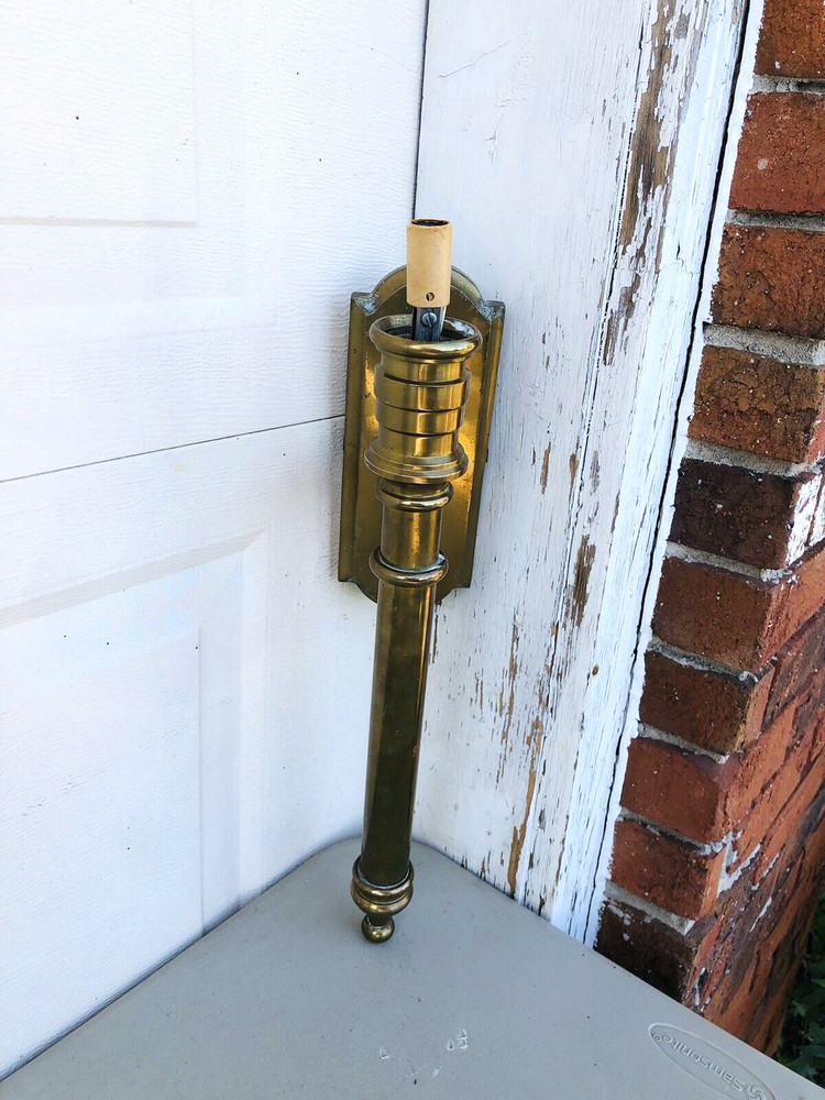 Vintage CHAPMAN Brass Lamp Wall Sconce