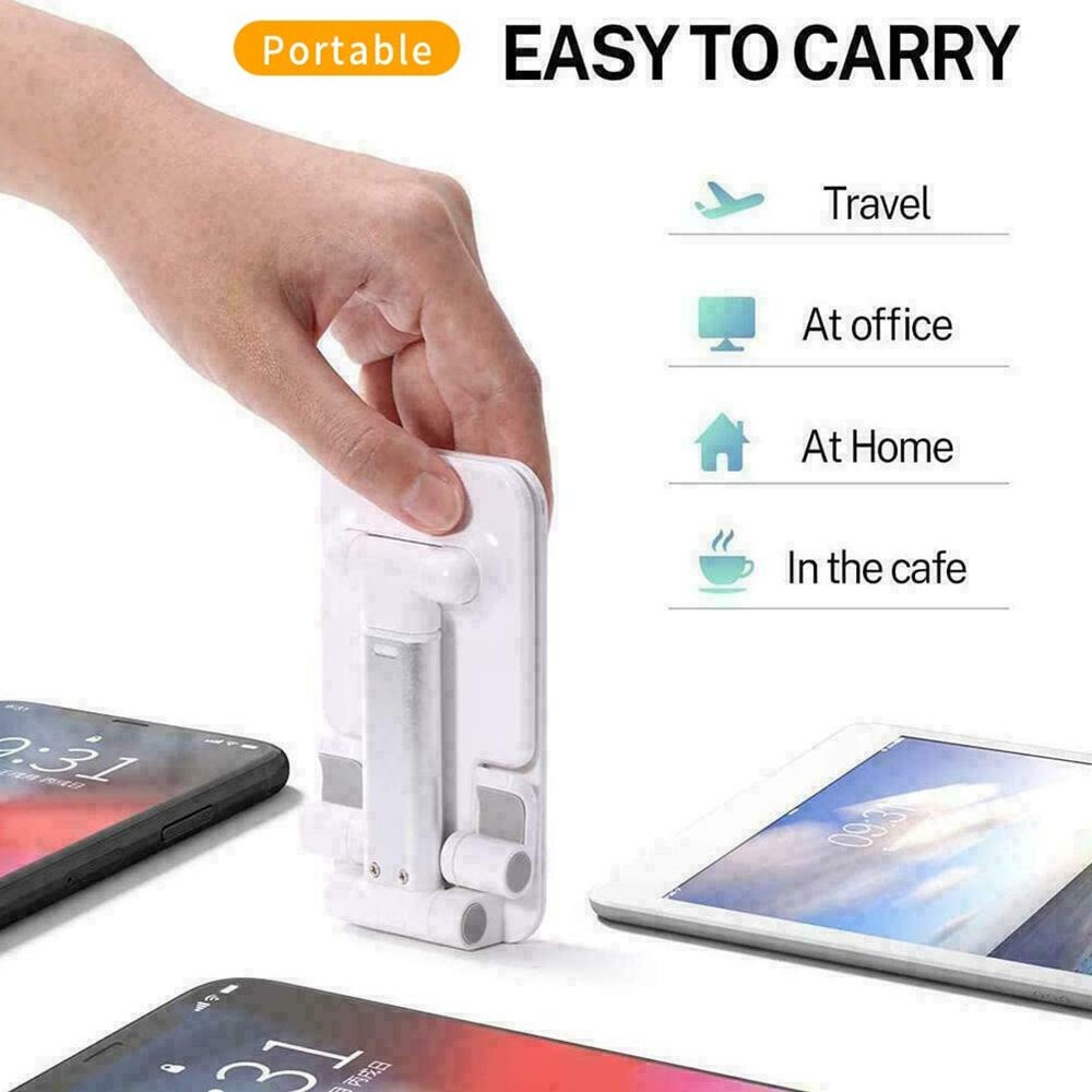 Foldable Universal Adjustable Tablet Stand Cell Phone iPad iPhone Desktop Holder
