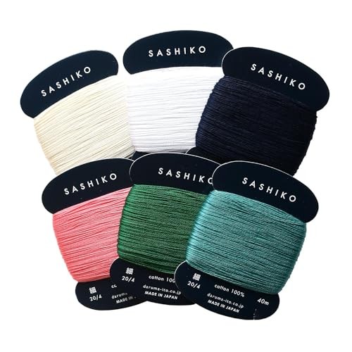 Nippon Chuko Daruma Sashiko Thread Basic Set (DRM2400-6SET-A)