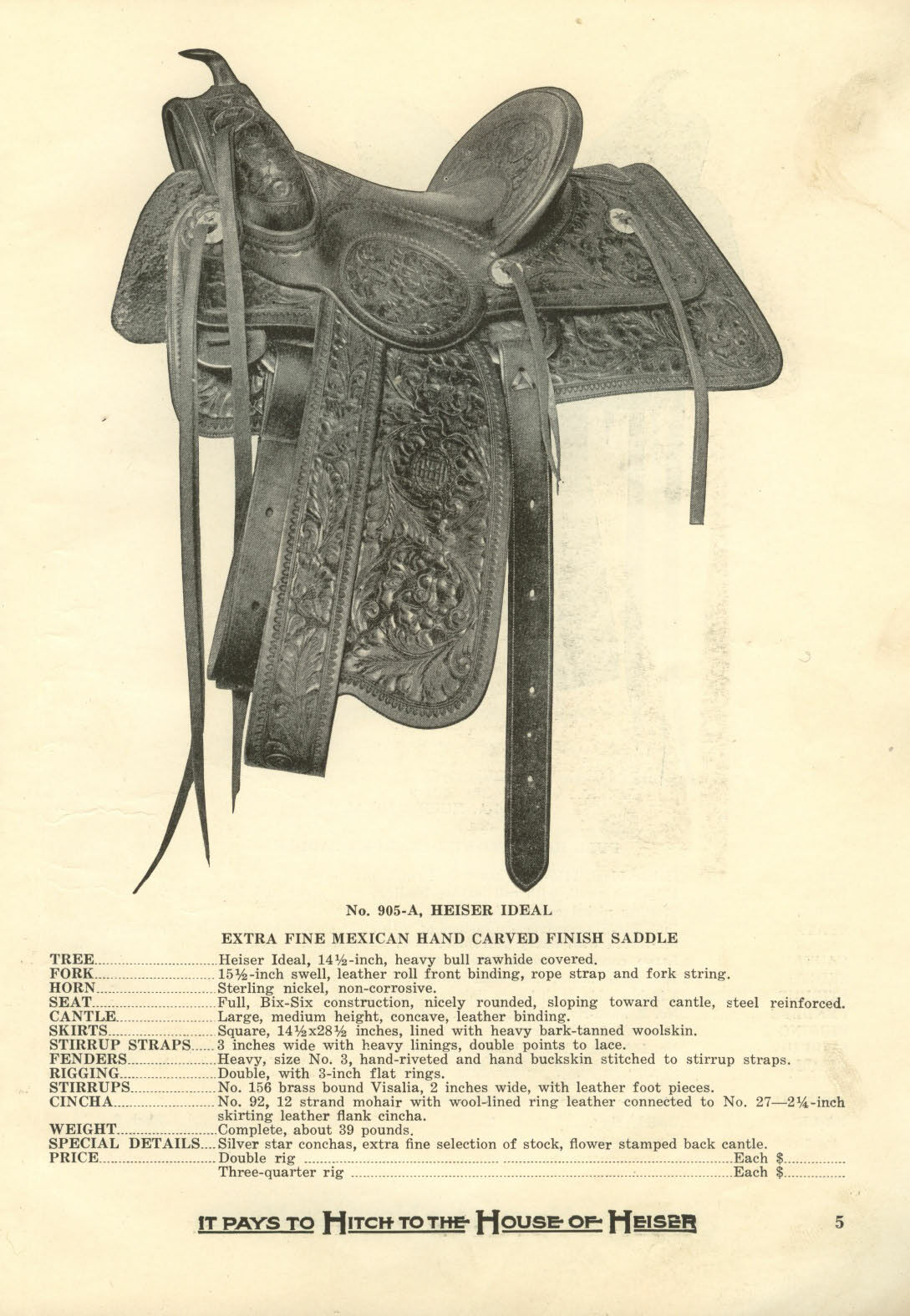 H.H. Heiser Catalog #21 on CD - Saddles, Bits, spurs and much more