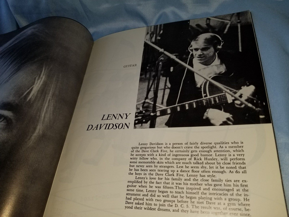 The Dave Clark Five Original US Concert Book Program 1966