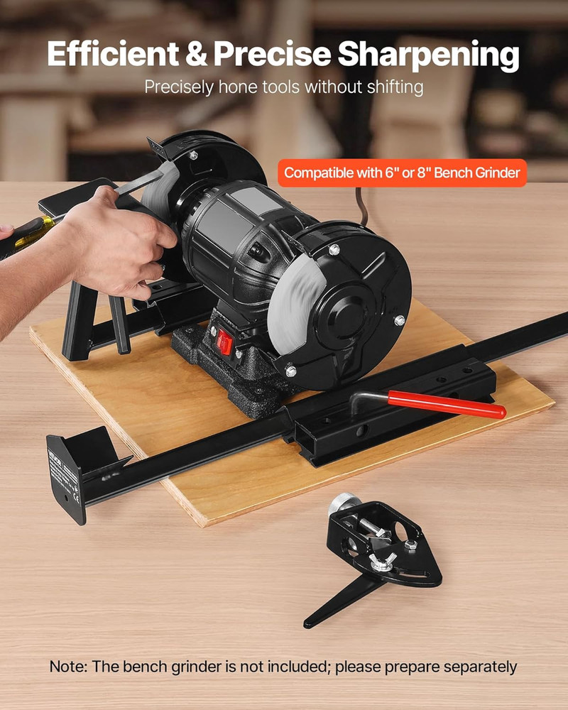 Multi-Grind Sharpening System, Vari-Grind Pro Sharpening Jig Kit for 6" & 8" Ben