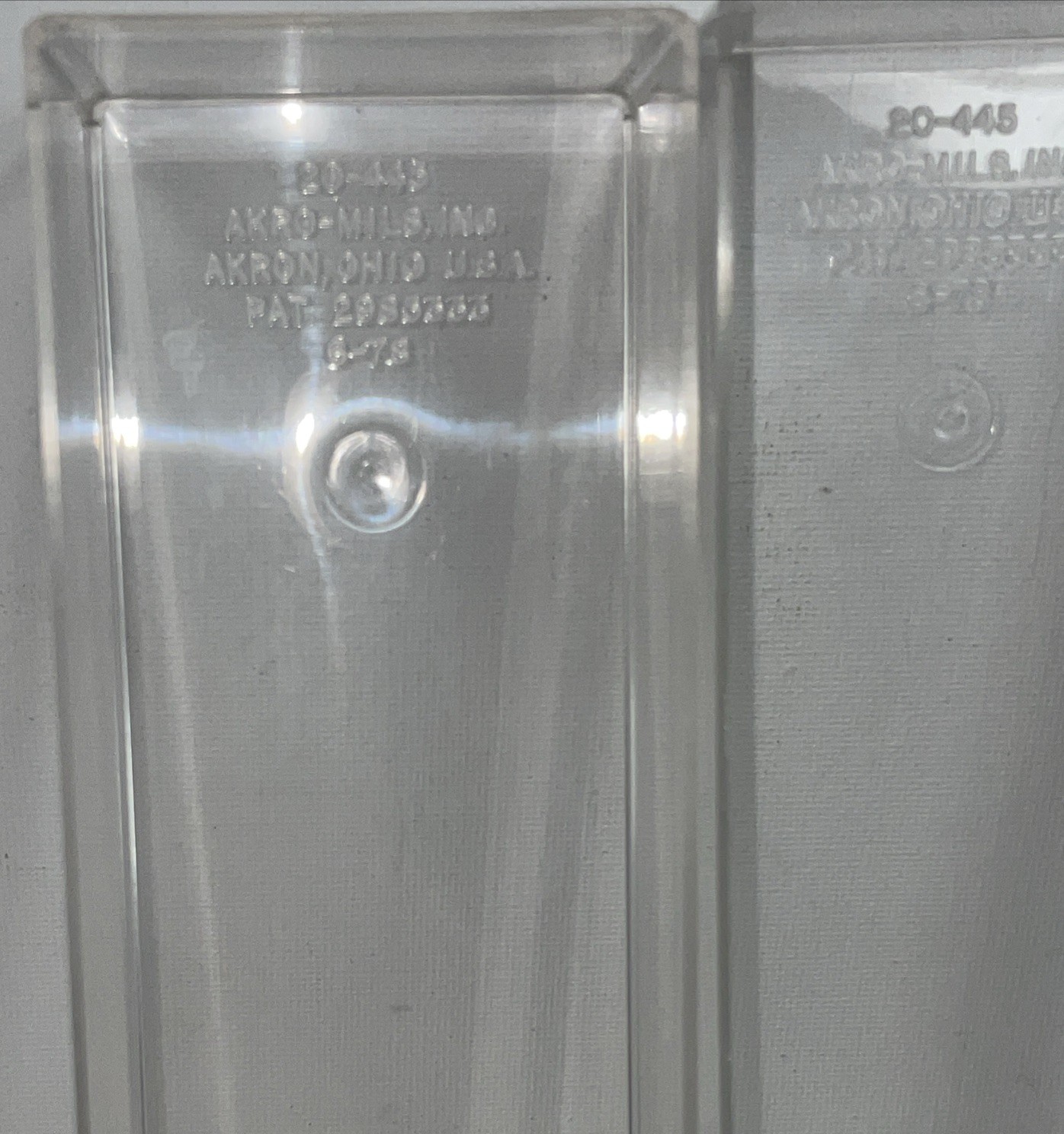 EXCELLENT 4 AKRO-MILS 20-445 Plastic Clear Acrylic Drawers Replacements