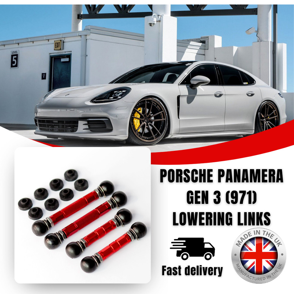 Porsche Panamera Evolution Lowering Links Kit 971 GEN2 Adv Precision Adjustable