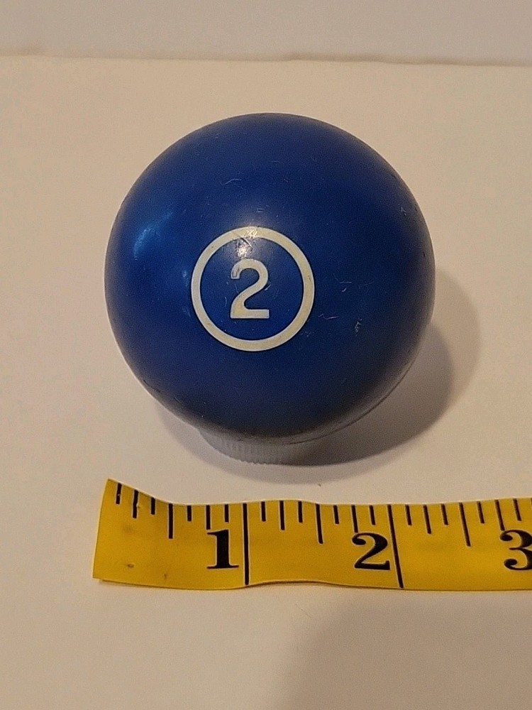 Vintage No. 2 Solid Blue Pool Ball Billiard 2" Replacement (C)