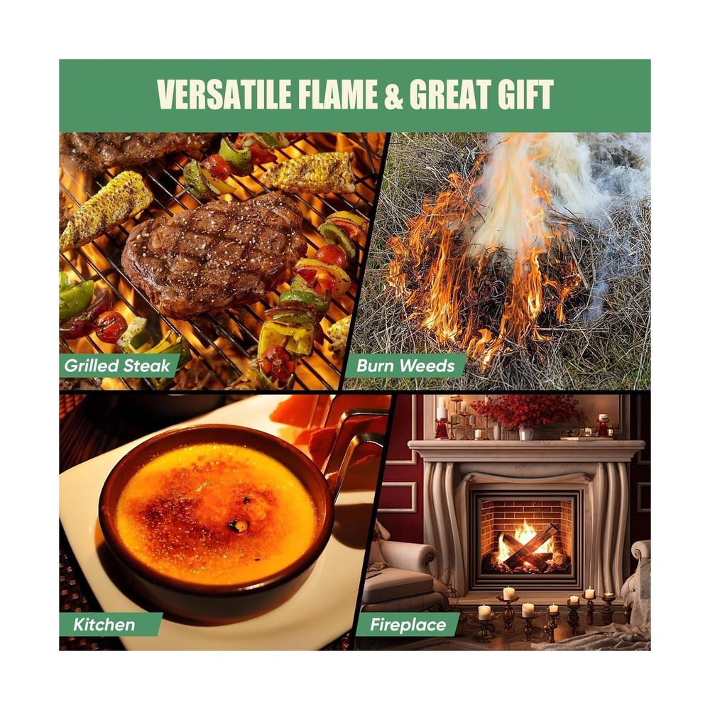 KOACKL Powerful Propane Torch Gun, Kitchen Torch with Adjustable Flame, Flame...