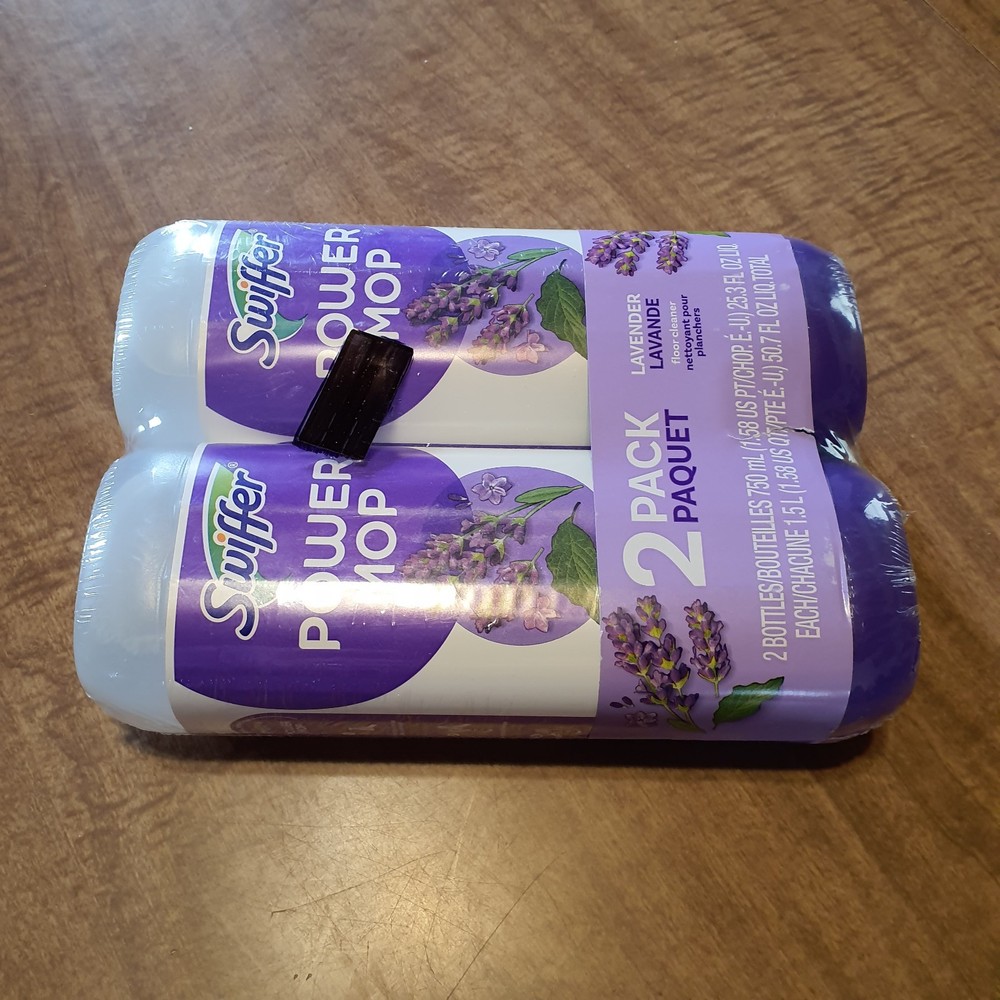 Swiffer Power Mop Refill Solution - Floor Cleaner, Lavender - 50.6 fl oz 2 Pack