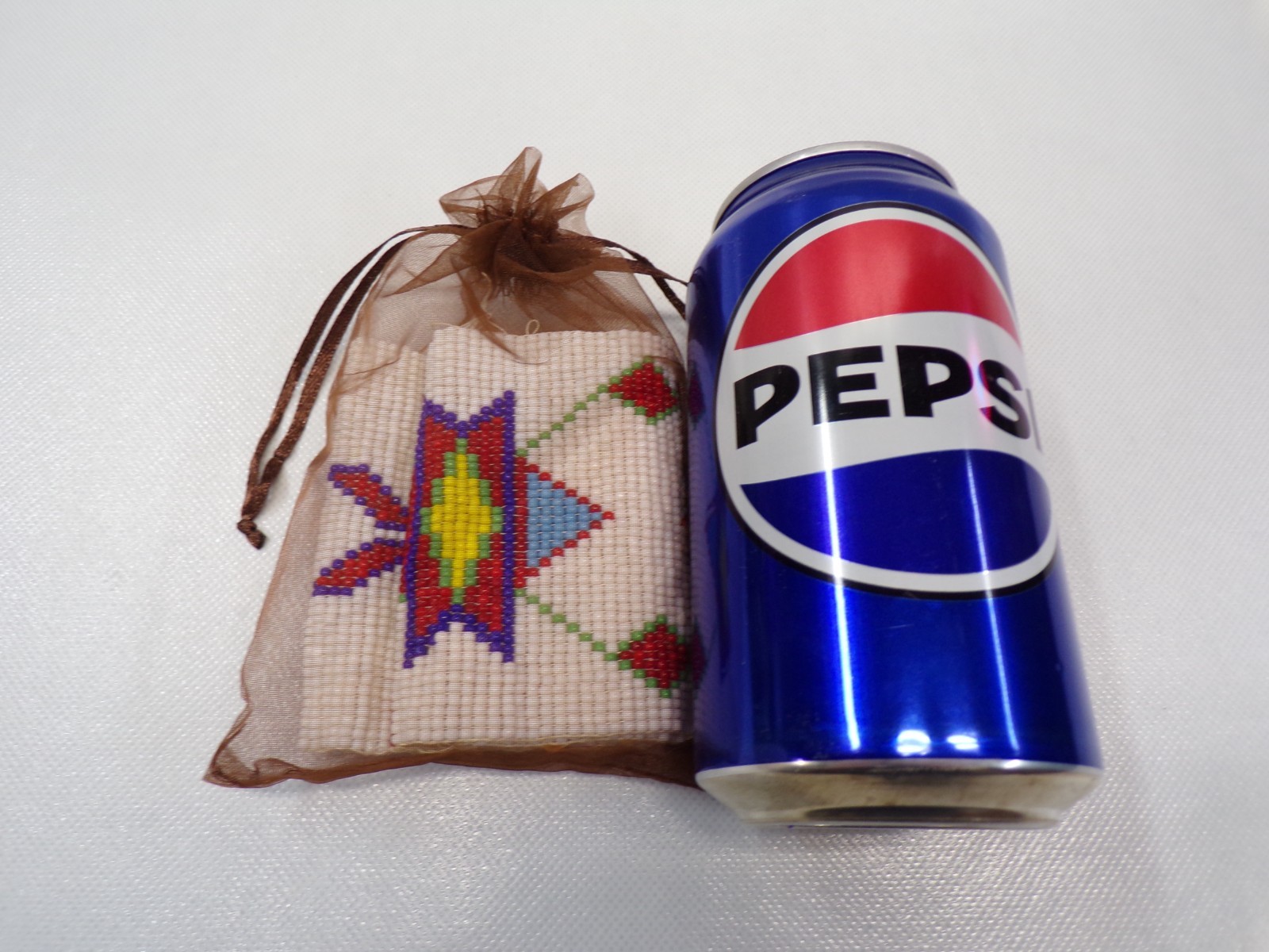 Vintage Handmade Native American Glass Bead Belt 19.5" Potawatomi?