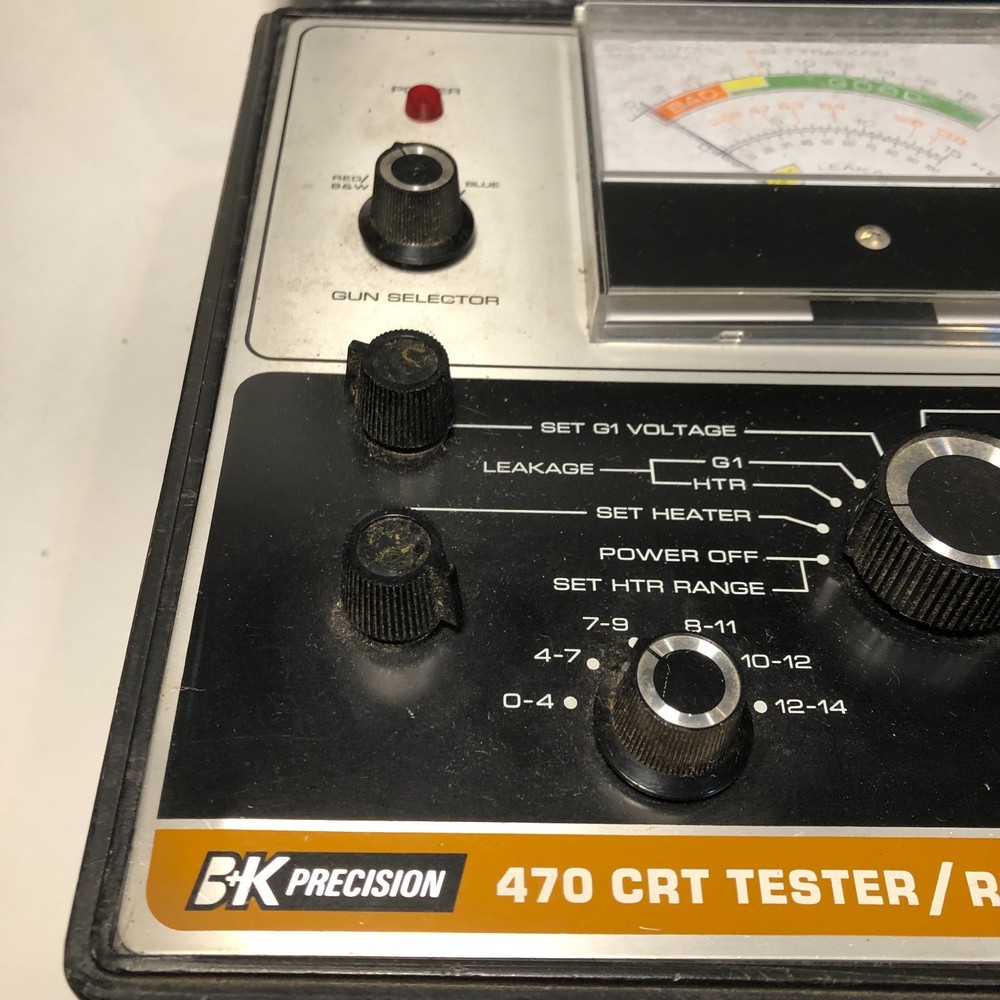 B&K Model 470 CRT TESTER/REJUVENATOR (Untested)