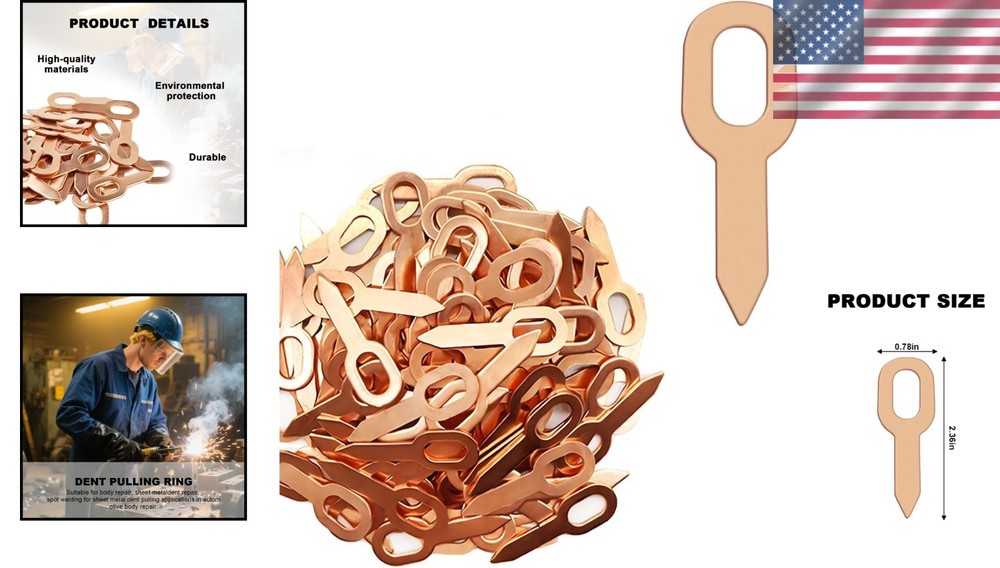 300 Pcs Dent Puller Rings Dent Pulling Straight Washer Spot Welder Dent Puller