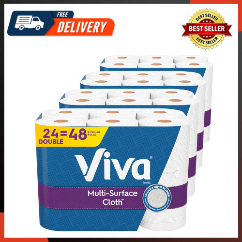 Multi-Surface Cloth Paper Towels 24 Double Rolls110 Sheets per Roll
