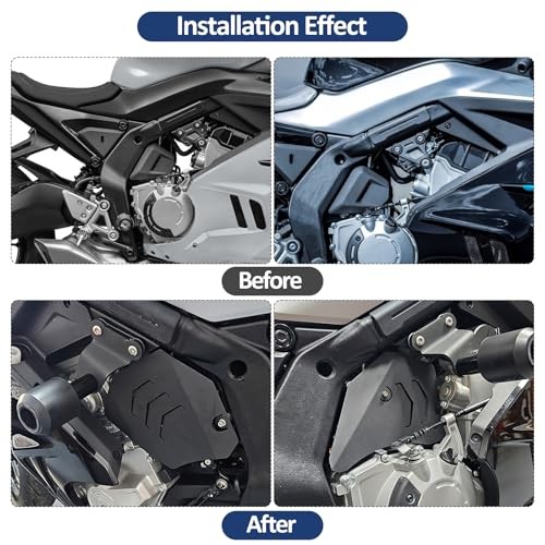 Motorcycle Engine Guard Frame Protector Body Dust Shield Compatible with