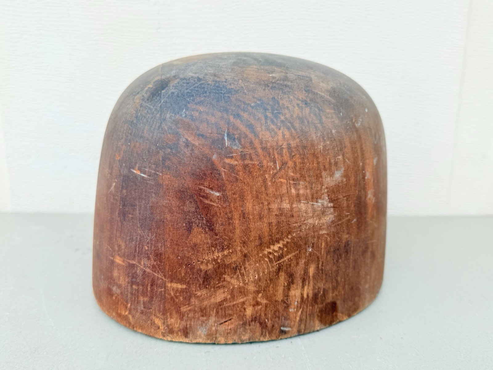 Antique Wooden Wood Hat Mold Millinery Hat Block Form