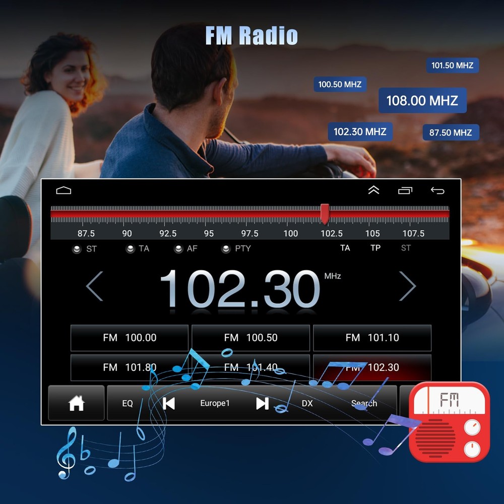 Android 13 Stereo for Mini Cooper 2010-2016 9in Touchscreen Carplay Android Auto