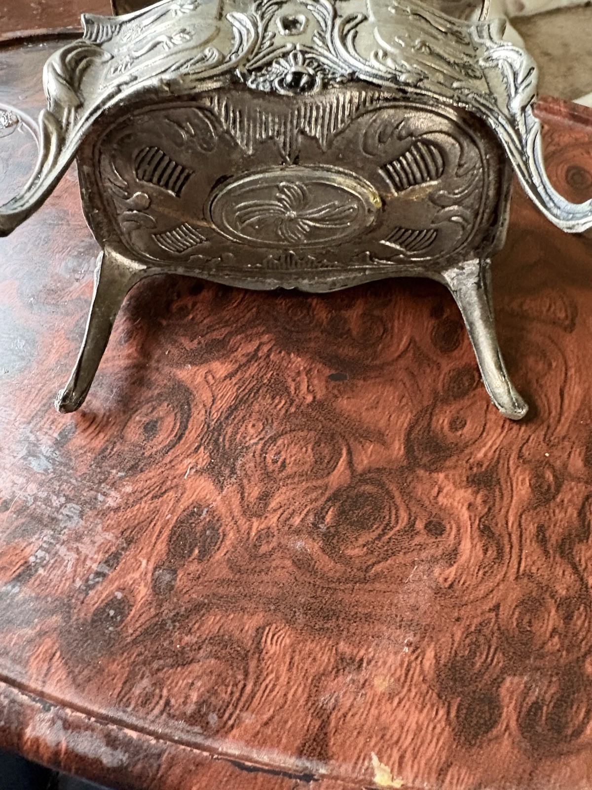 vintage chest of drawers jewelry box Silver