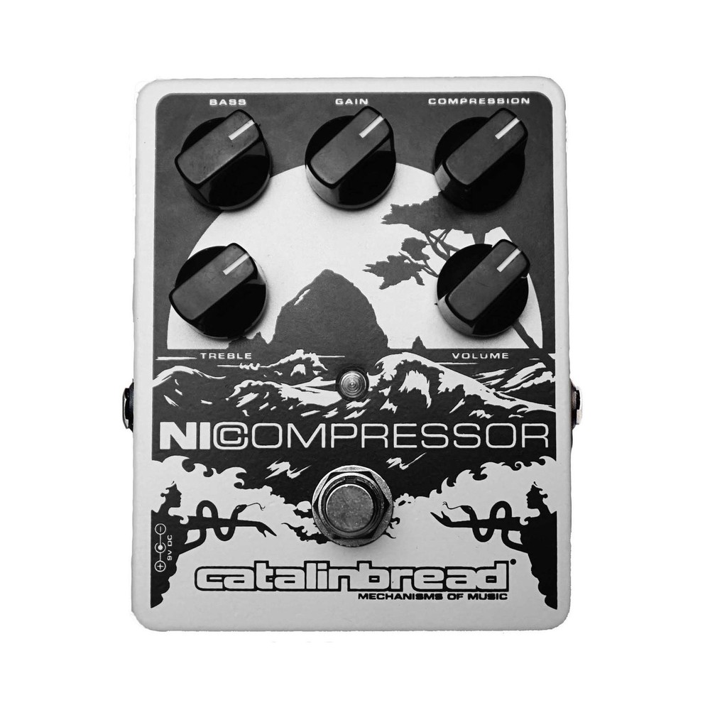 Catalinbread NiCompressor Pedal, White Soft Pearl