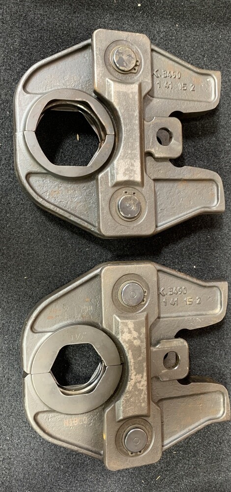 Nibco KSP4 Pair 1 1/2" 2" STD Press Jaw - Used - Includes Hard Case
