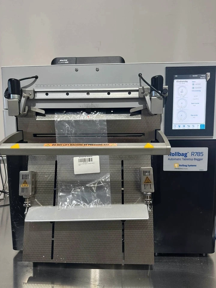 Clamco Rollbag R785 Automatic Bagger with Printer,  High Speed Bagging Machine