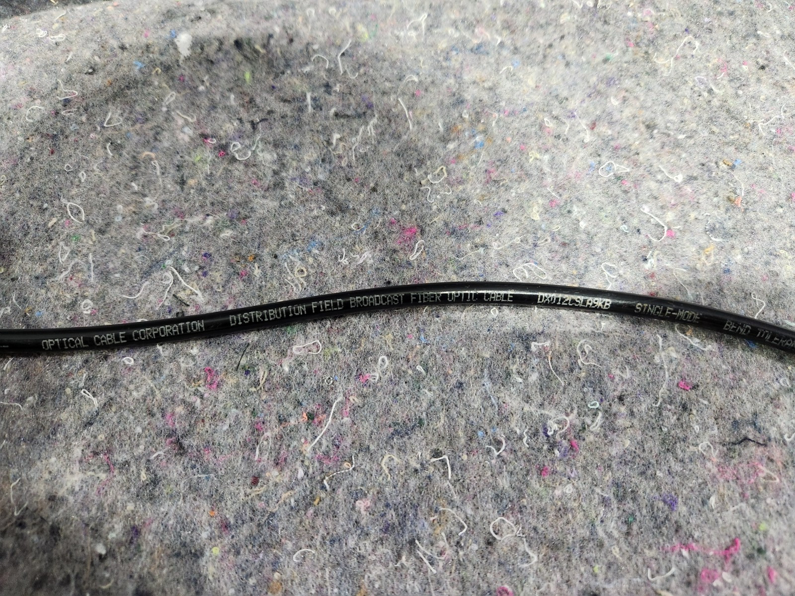 100' OCC DX 12-Strand Broadcast Single Mode ST/ST Bend Tolerant OFNR Fiber Cable