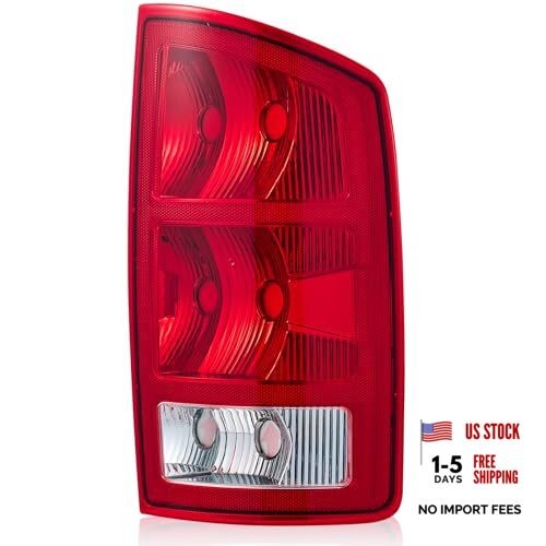 Rear Tail Light assemblies for 2002-2006 Dodge Right Side - Red - without Bulbs