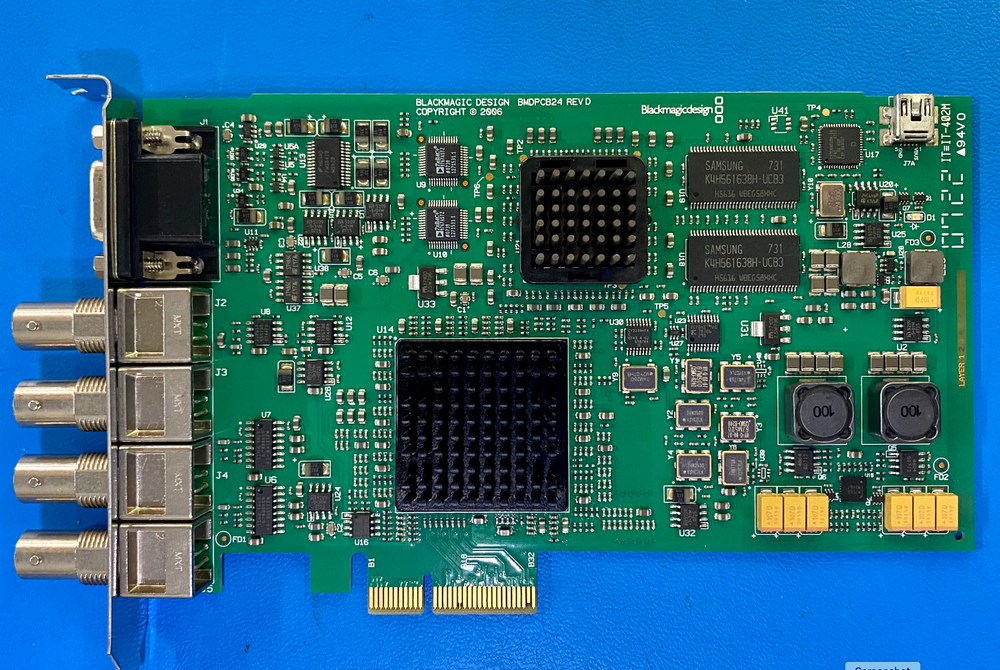 BlackMagic Design - DeckLink HD Pro DL PCIe Capture Card - BMDPCB24 REV D