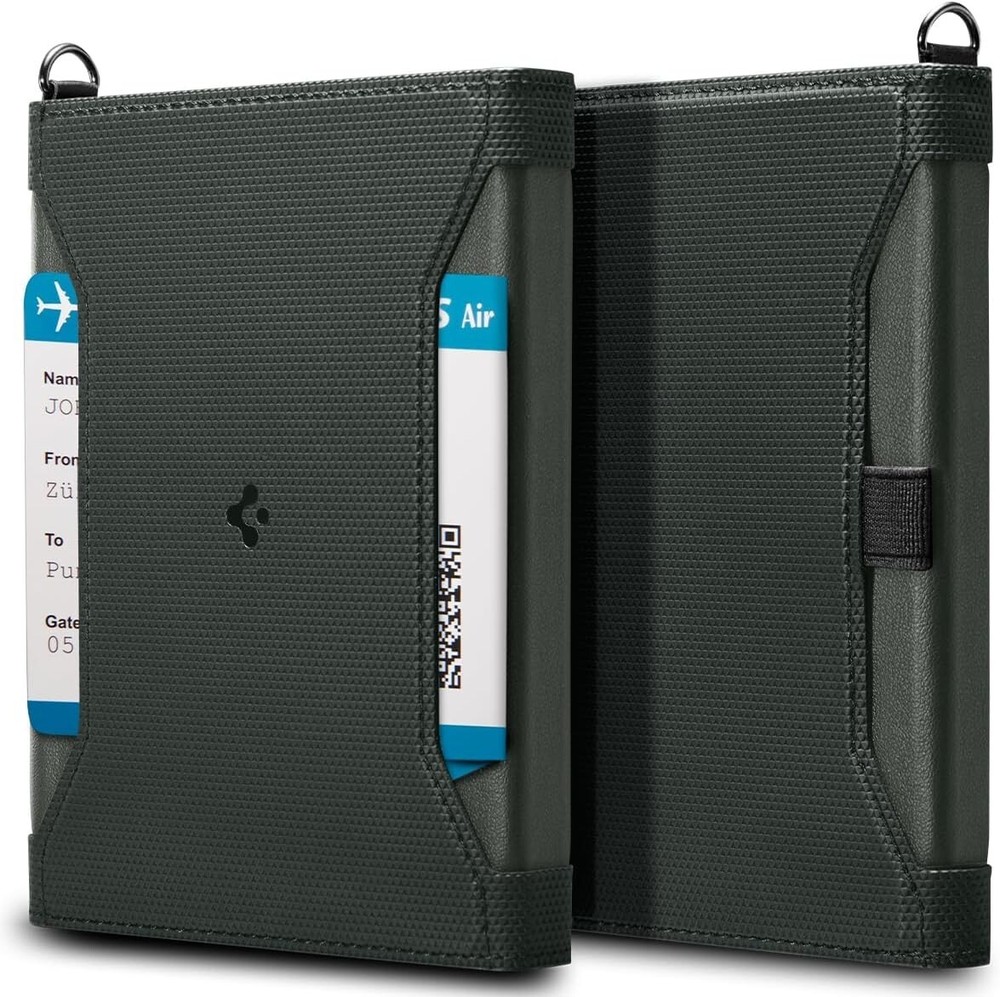 Spigen Passport Holder with RFID Blocking Technology and sim card ejector tool