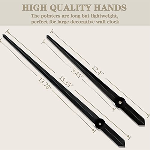 DIY Wall Clock Hands Clock Pointer Repair Replacement Part () Black