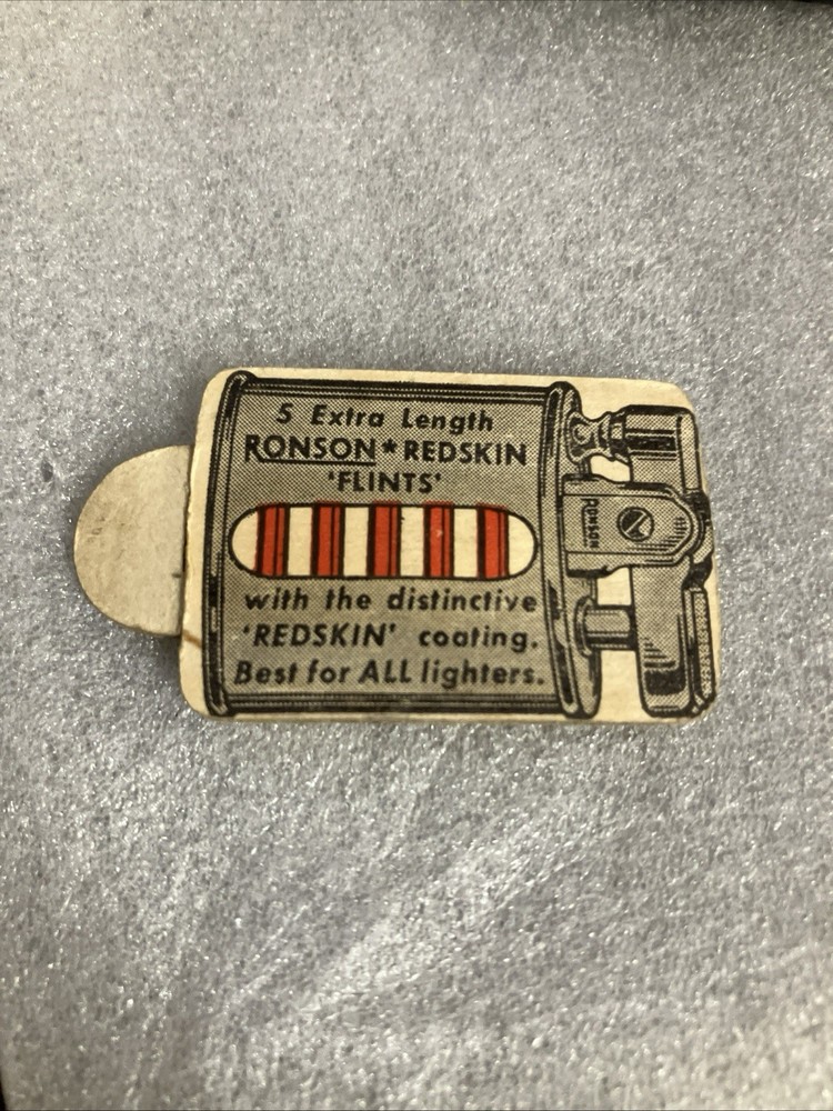 Vintage Cardboard Robson Redskin Flints  Empty