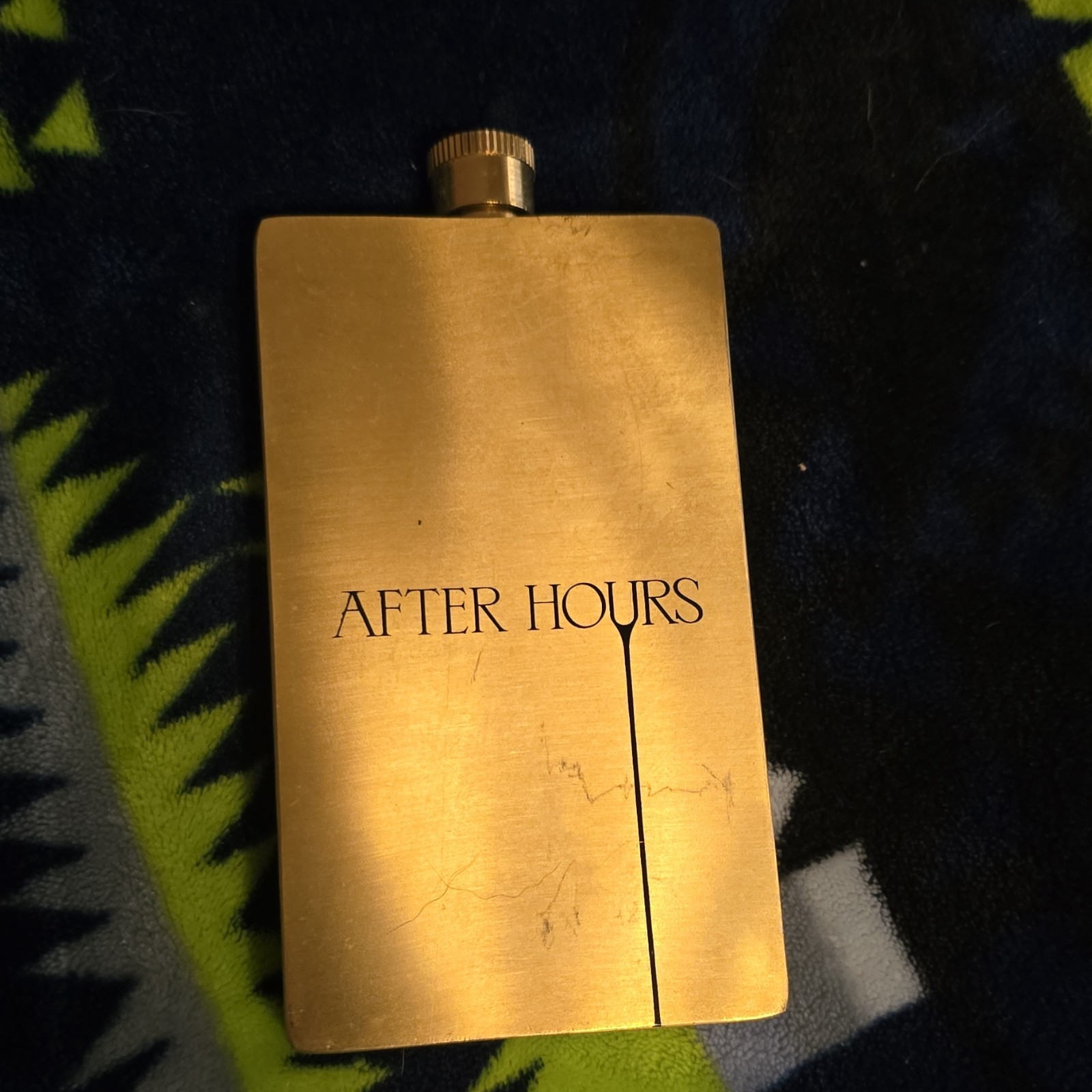 The Weeknd After Hours Flask XO Design Rectangle Solid Pattern